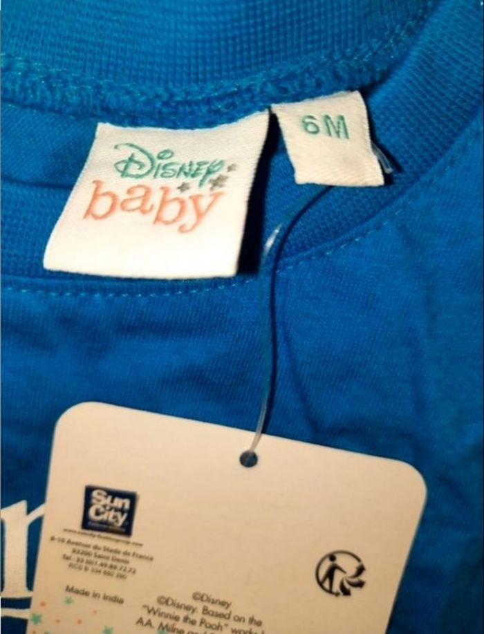 Tee shirt winnie taille 6 mois disney baby - photo numéro 2