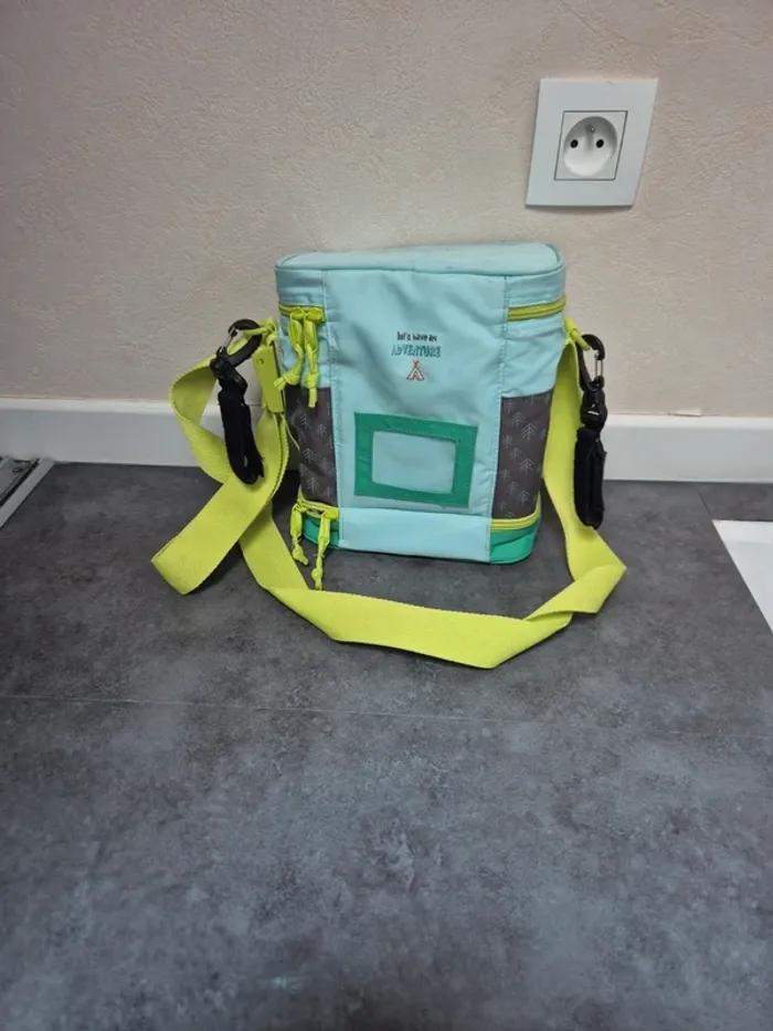 Sac à lunch isotherme pour enfants Lassig avec bandoulière réglable, motif renard - photo numéro 2