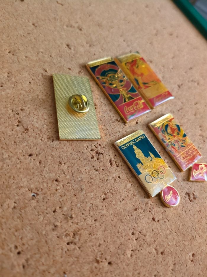 Lot de 5 pin's Coca cola Jeux Olympiques - photo numéro 3