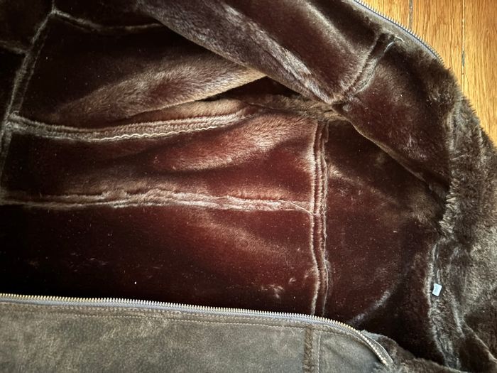 Veste marron effet moumoute - photo numéro 3