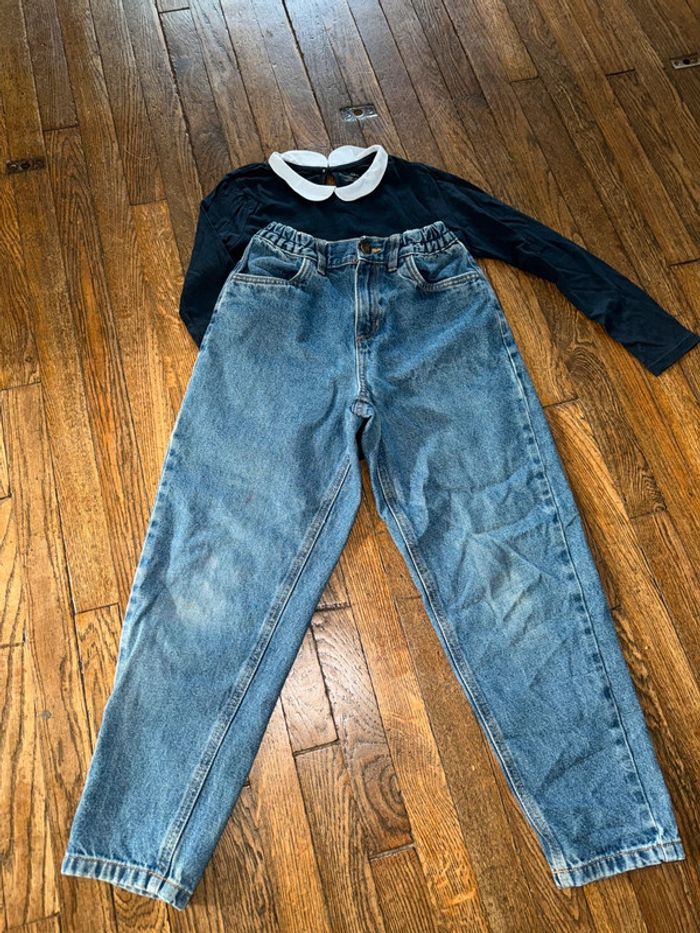 T-shirt et jeans Monoprix 10 ans - photo numéro 3