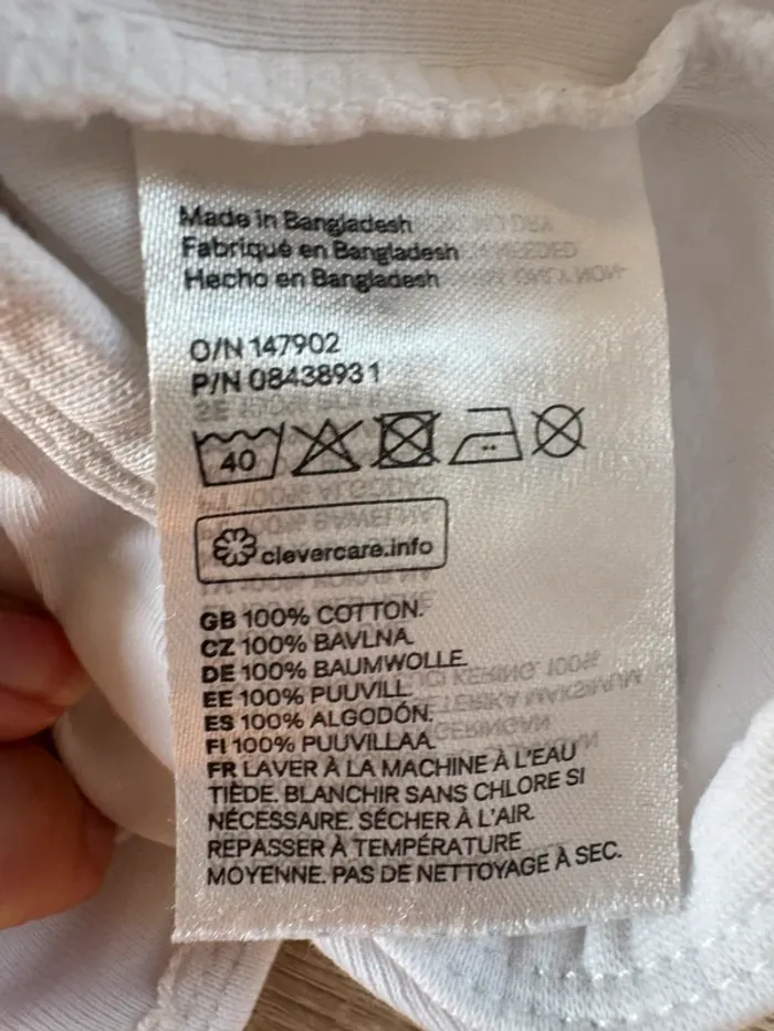 Body MC blanc dentelle H&M 9 mois TBE - photo numéro 6