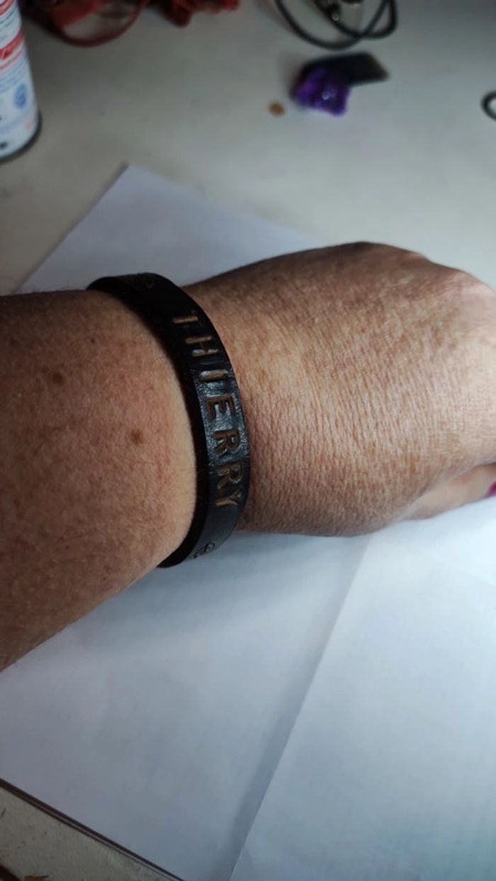 Bracelet homme cuir Thierry - photo numéro 5