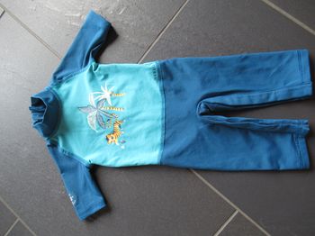 Combinaison anti UV bébé piscine mer 1 an / 12 mois Nabaiji (maillot de bain) garçon