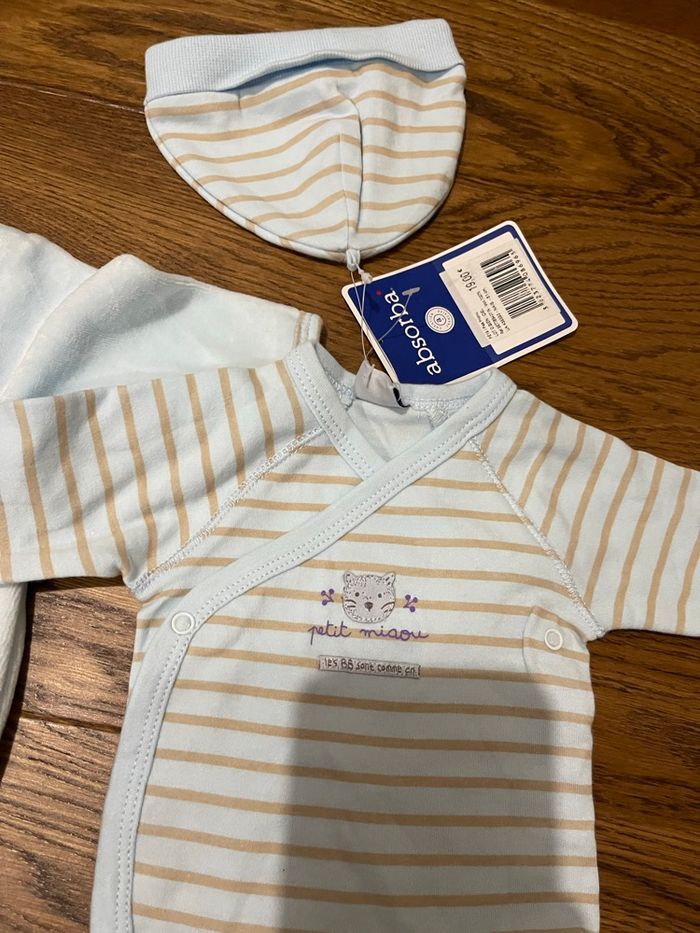 Pyjama body bonnet apporta 0mois - photo numéro 2