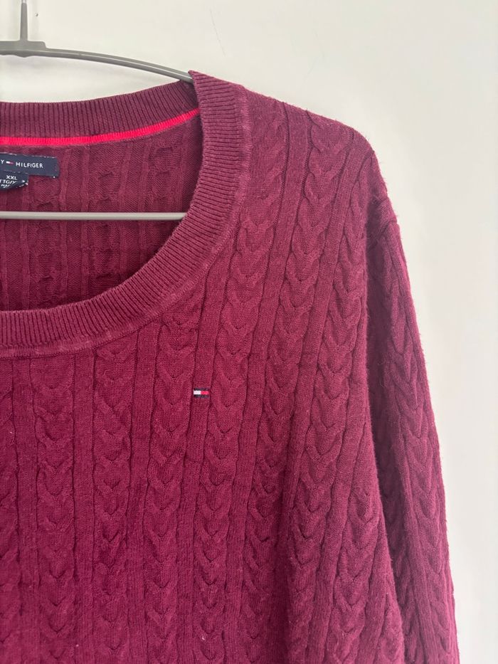 🍎 Pull torsadée Tommy Hilfiger Taille XXL - 100% coton - photo numéro 2