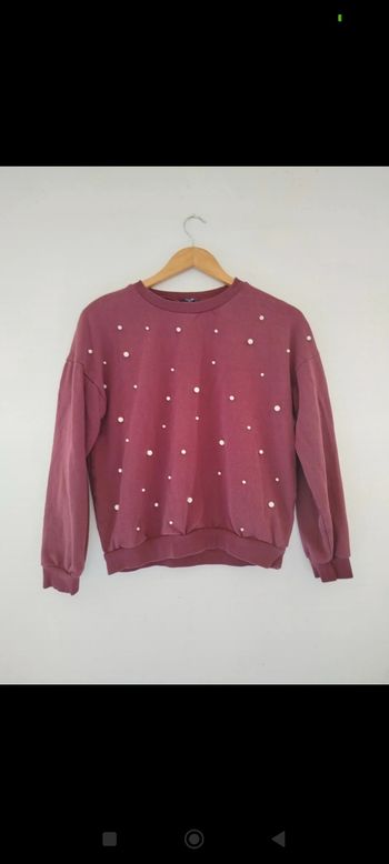 🩷 Sweat à perles – Taille 38/40