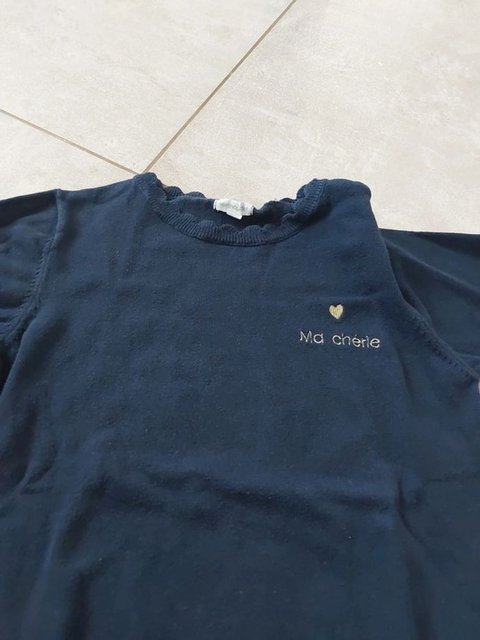 Pull Vertbaudet brodé "Ma chérie" - photo numéro 2