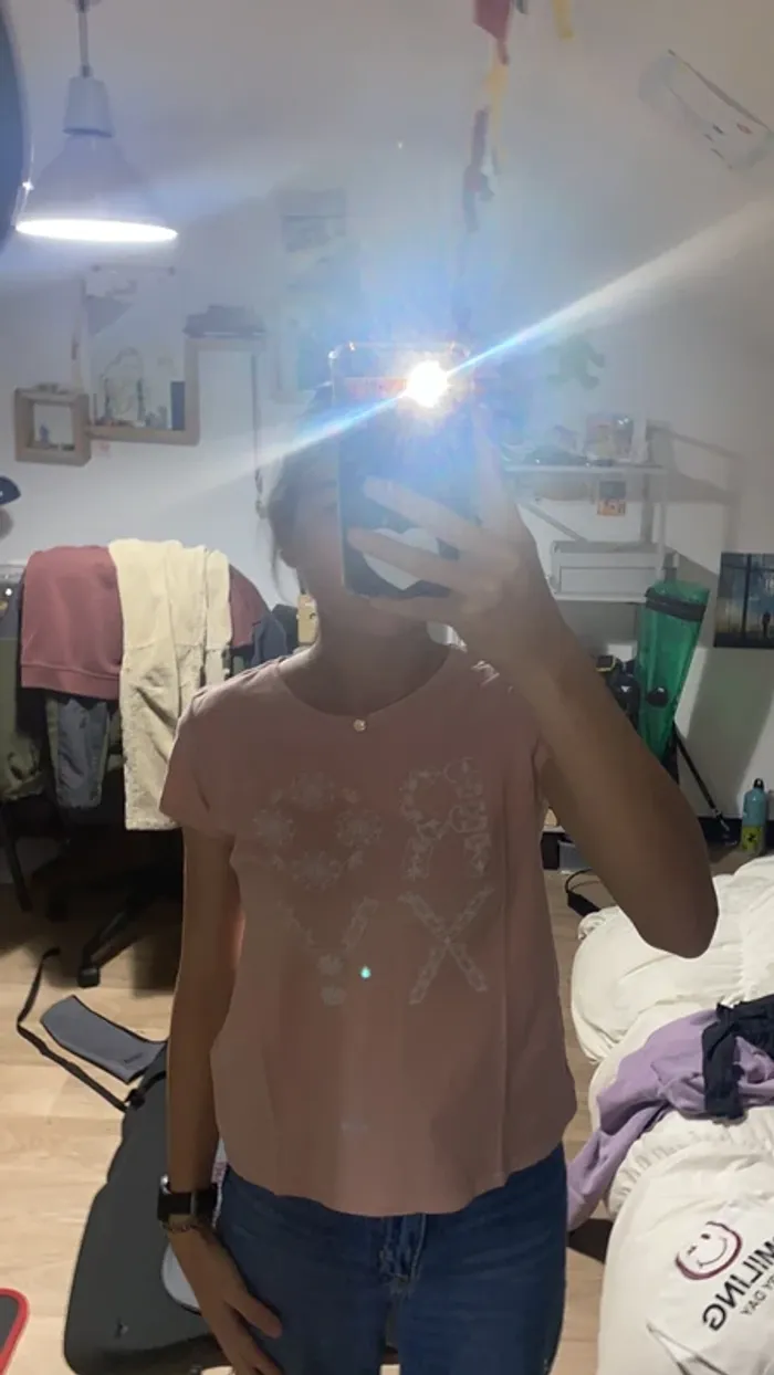 T-shirt rose pale Roxy