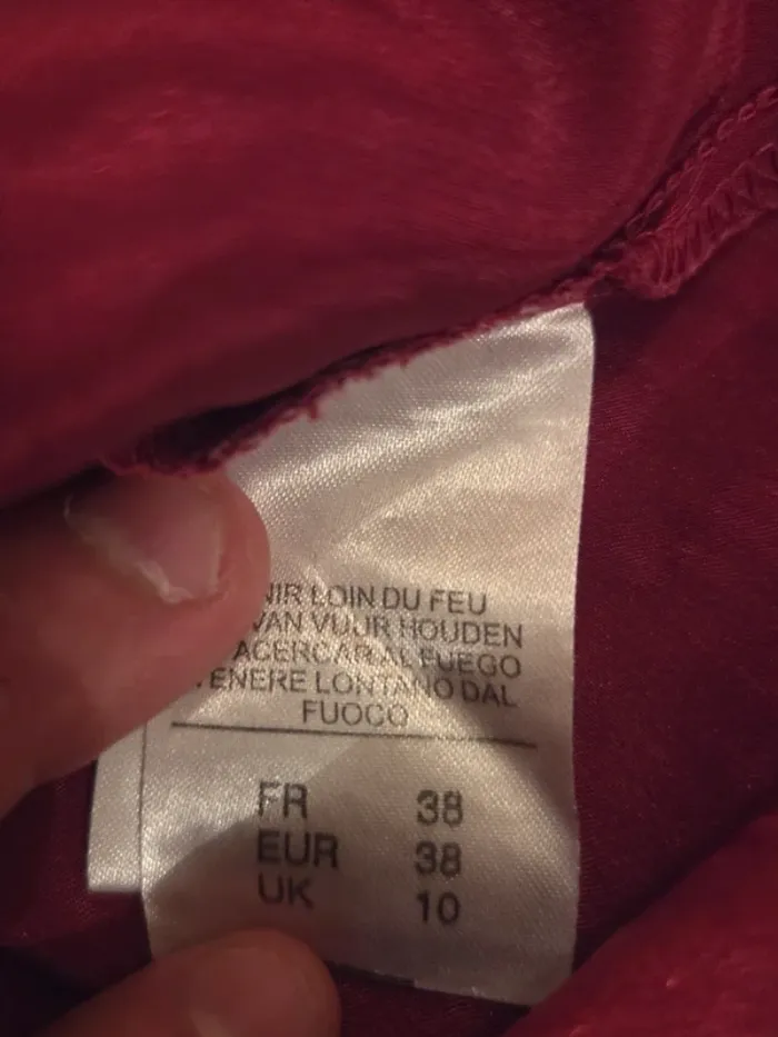 Nuisette rouge femme Taille 38 - photo numéro 4