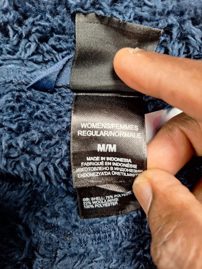 Veste the north face femme / taille M / bleu / brodé - photo numéro 11