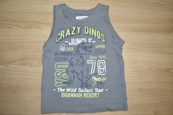 Débardeur In Extenso dinosaure 3 ans