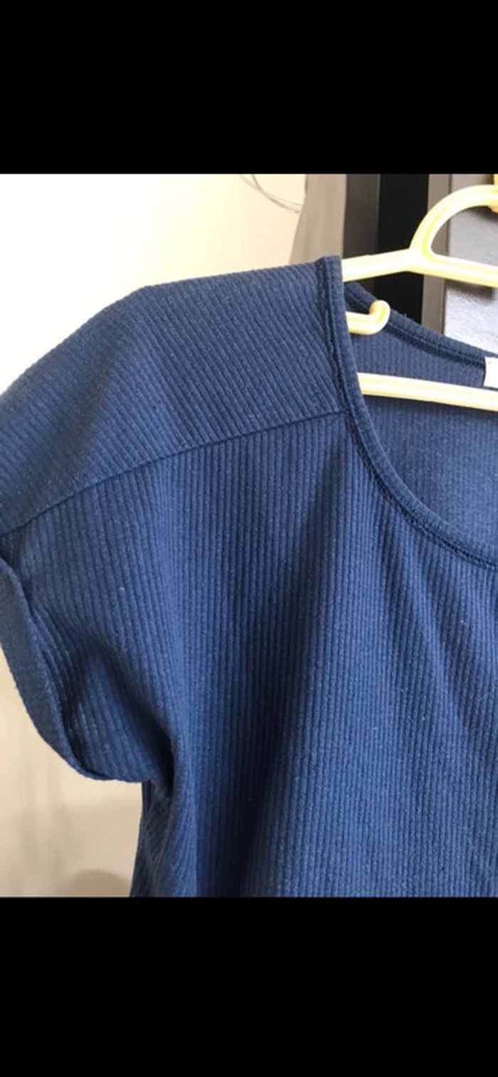 Teeshirt , CacheCache, taille L, bleu marine - photo numéro 2