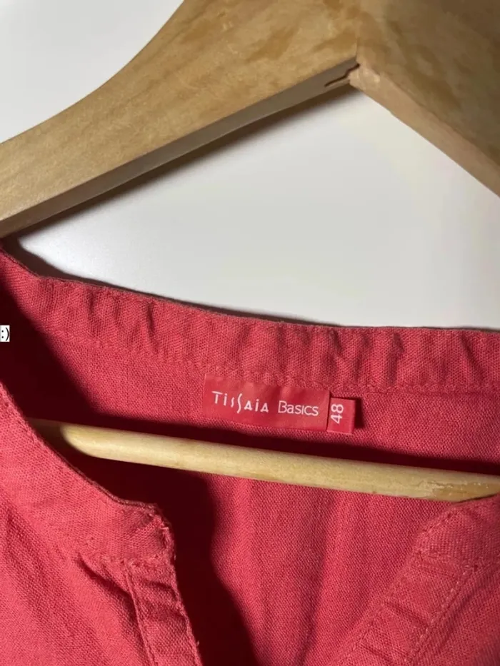 Blouse sans manches en coton et lin taille 48 / Tissaia - photo numéro 5