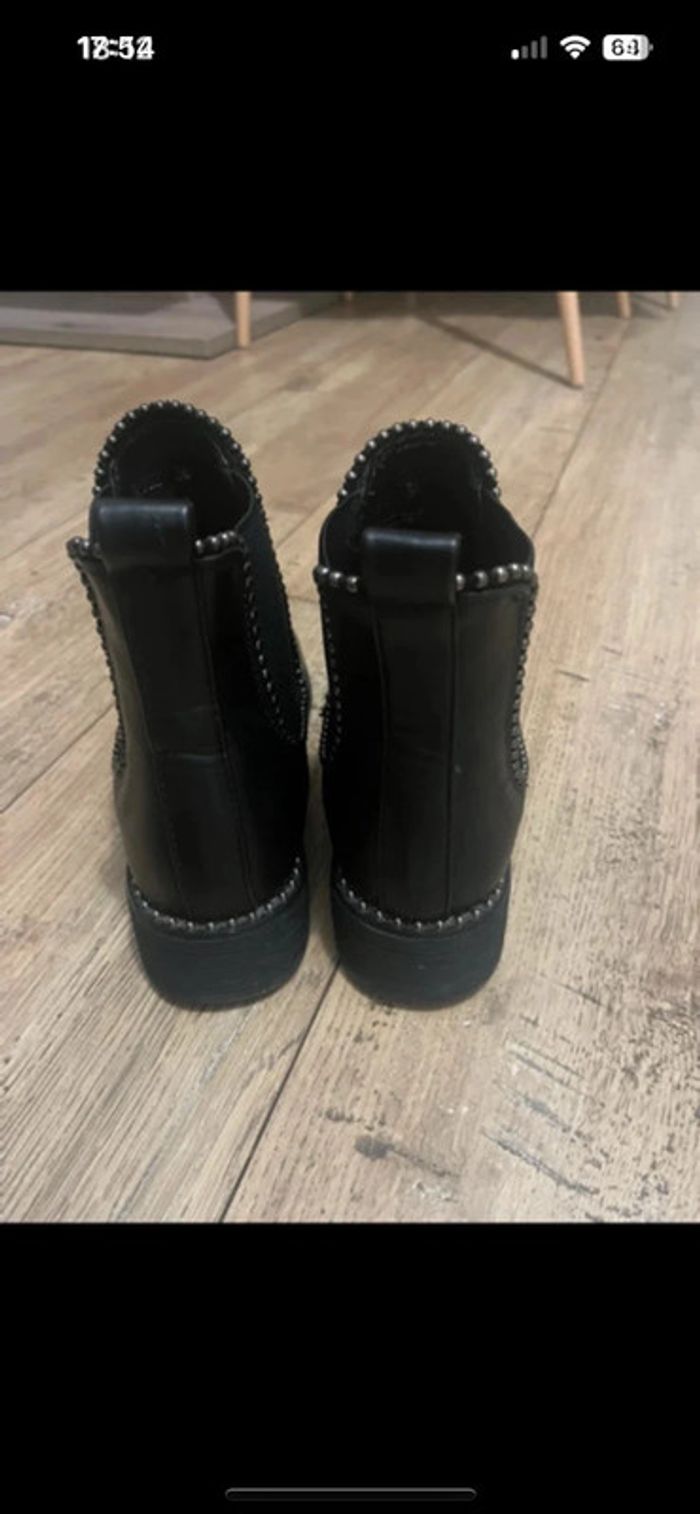 Bottines noires à clous - Look rock parfait pour la rentrée - T36 - photo numéro 4