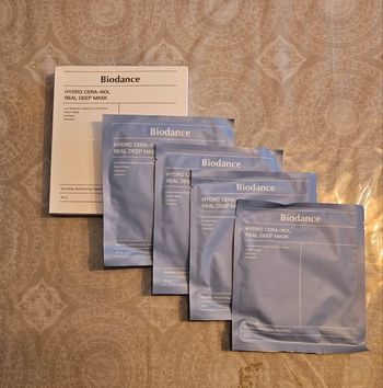 Lot de 4 masques coreens biodance hydro cera Nol réal deep mask sheet 