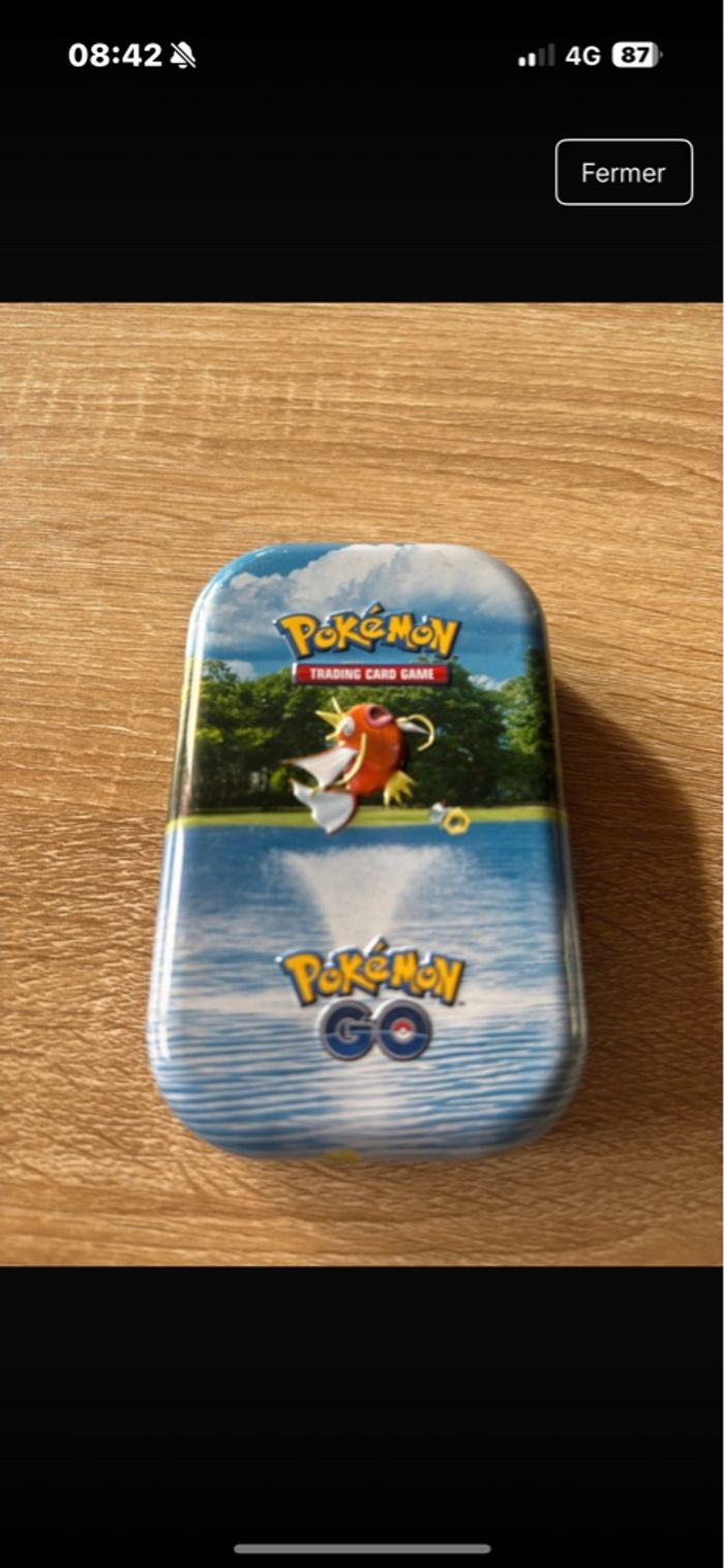 Lot de 6 mini tins Pokémon vide - photo numéro 5