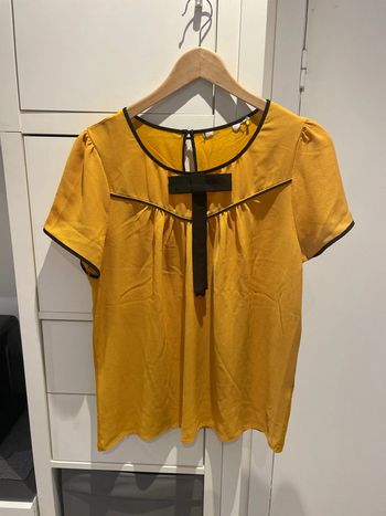 Tunique manche courte moutarde