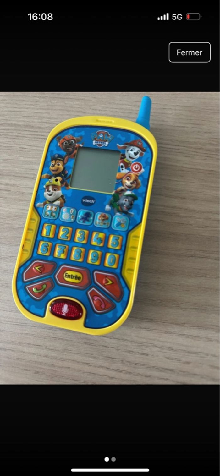 Téléphone paw patrouille