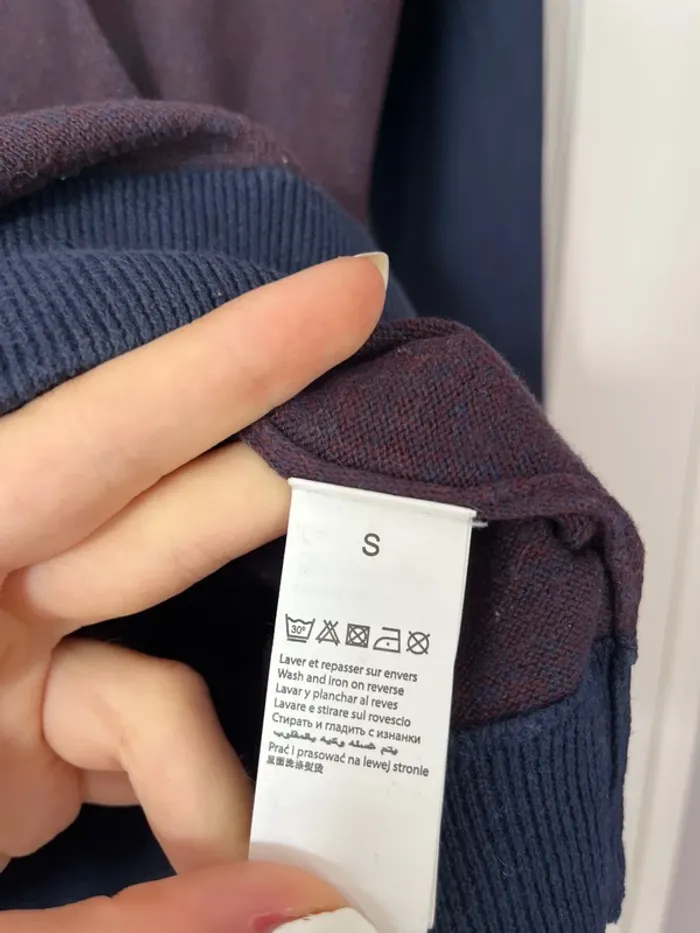 homme – Bizzbee – Taille S – Bordeaux & Bleu – Très bon état - photo numéro 3
