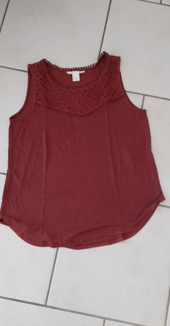 Tunique bordeaux h&m taille s femme