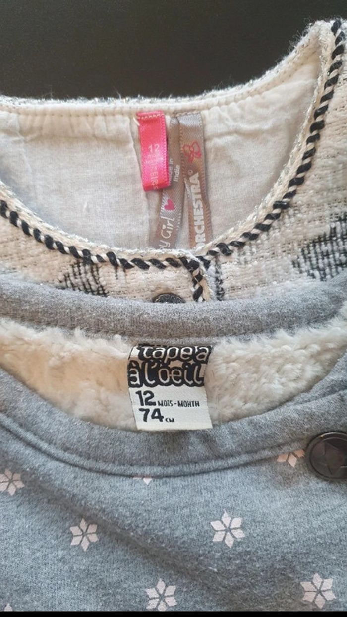 Lot de 2 gilets 12 mois - photo numéro 5