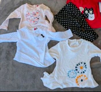 Lot bébé fille 6 mois mi saison 3 hauts