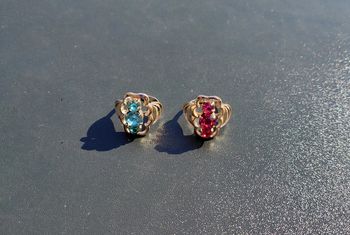 Deux bagues fantaisie