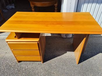 ✨ Bureau bois avec rangements – idéal télétravail / étudiant ✨