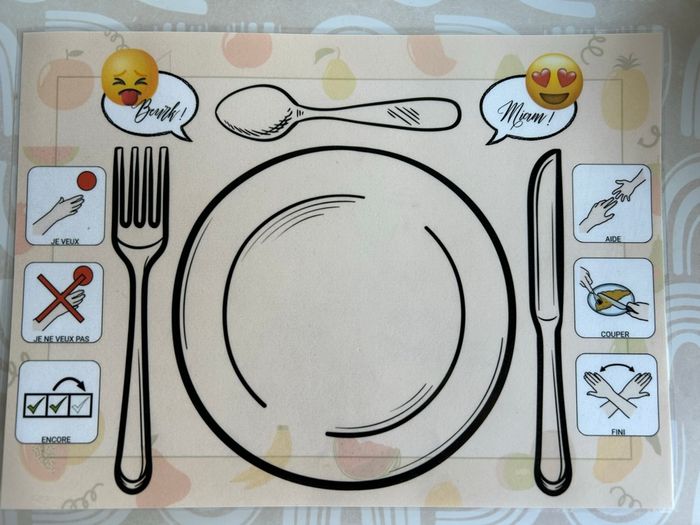 🧩 Set de table de communication – Format A4 plastifié