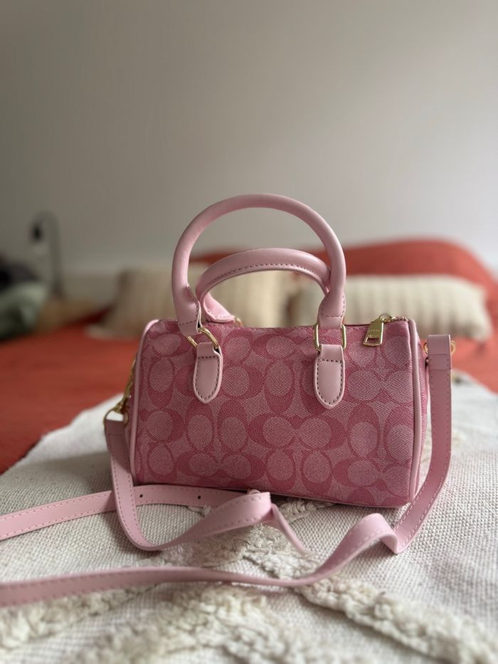 Sac coach rose - photo numéro 3