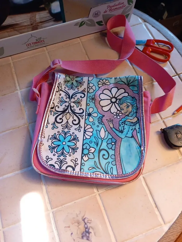 🗑sac bandoulière dessin princesse