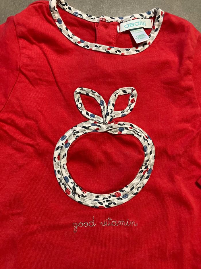 Tee-Shirt bébé fille - Obaïbi - photo numéro 3