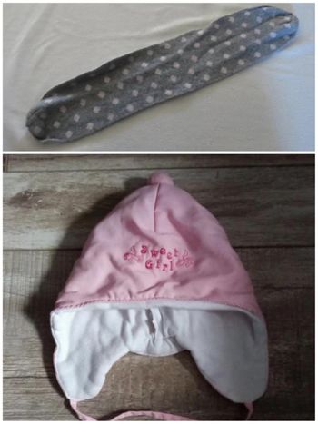 lot écharpe bonnet fille taille 6/12 mois