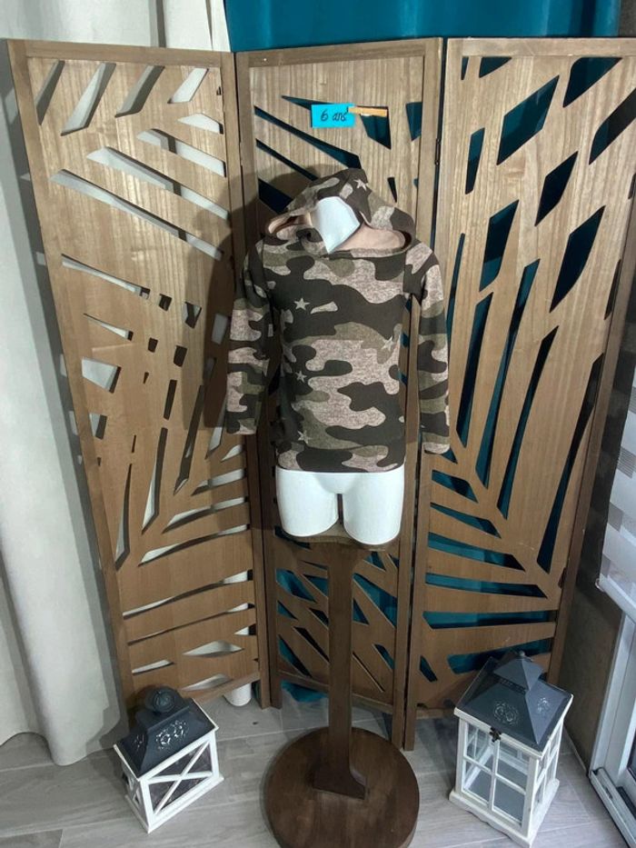 Sweat à capuche fille 6 ans réf F6 209