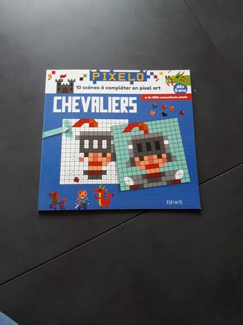 Cahier de pixels art pour les petits les chevaliers de Fleurus