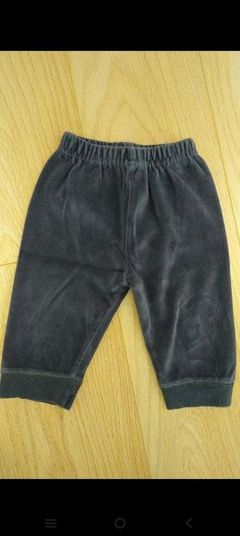 Pantalon pyjama gris bleu foncé 3 mois