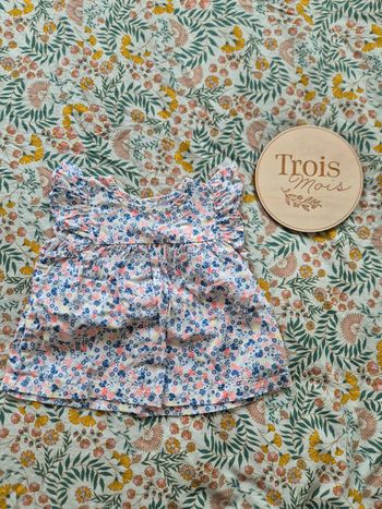 Blouse sans manches fleurie verbaudet