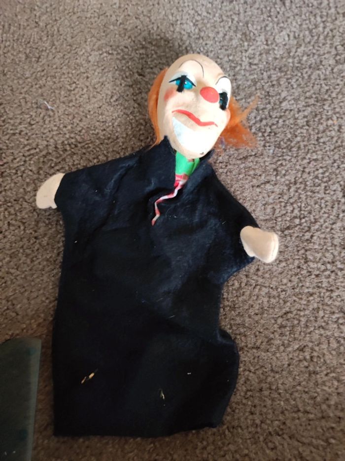 marionnette clown ancienne
