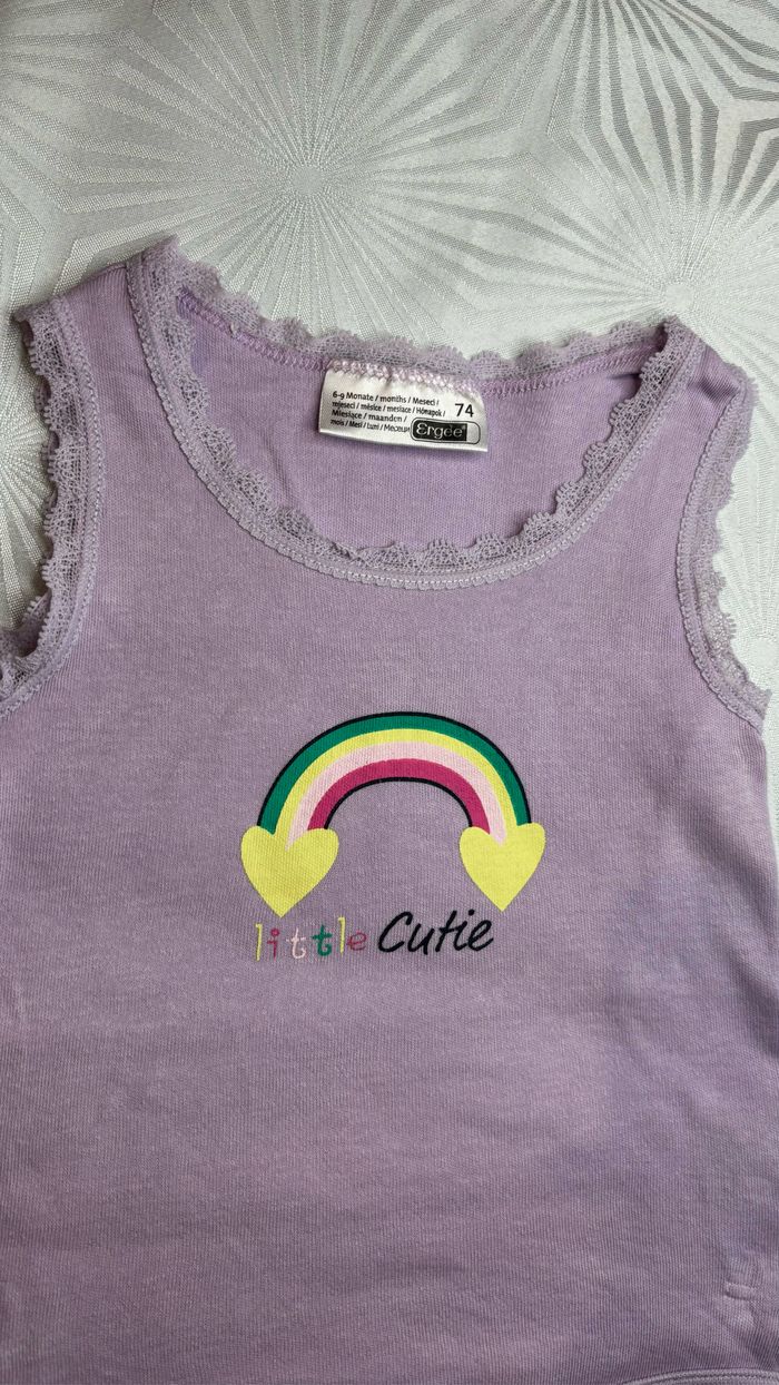 Body bretelles fille 6/9 mois - 74 cm - photo numéro 3