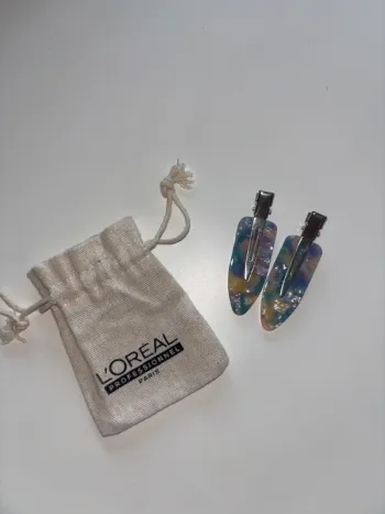 Lot de 2 pinces à cheveux effet nacré + pochon L’Oréal Professionnel