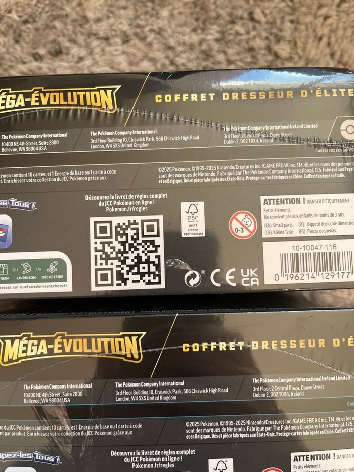 Lot ETB Méga Évolution Gardevoir et Lucario M01 FR Scellé - photo numéro 7