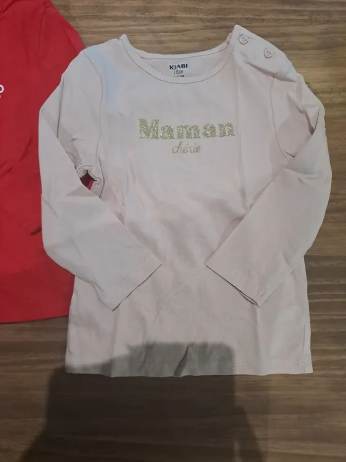 Haut manches longues papa maman 18mois - photo numéro 2