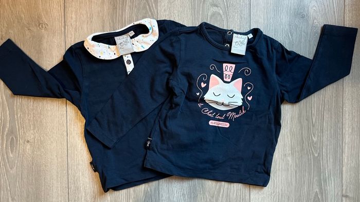 Tee shirt manches longues 18 mois x2