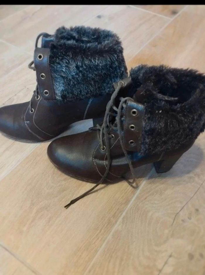Bottines  fourrées  38 - photo numéro 3