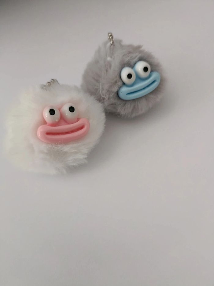 Porte clé Boule de poils rigolote - photo numéro 2