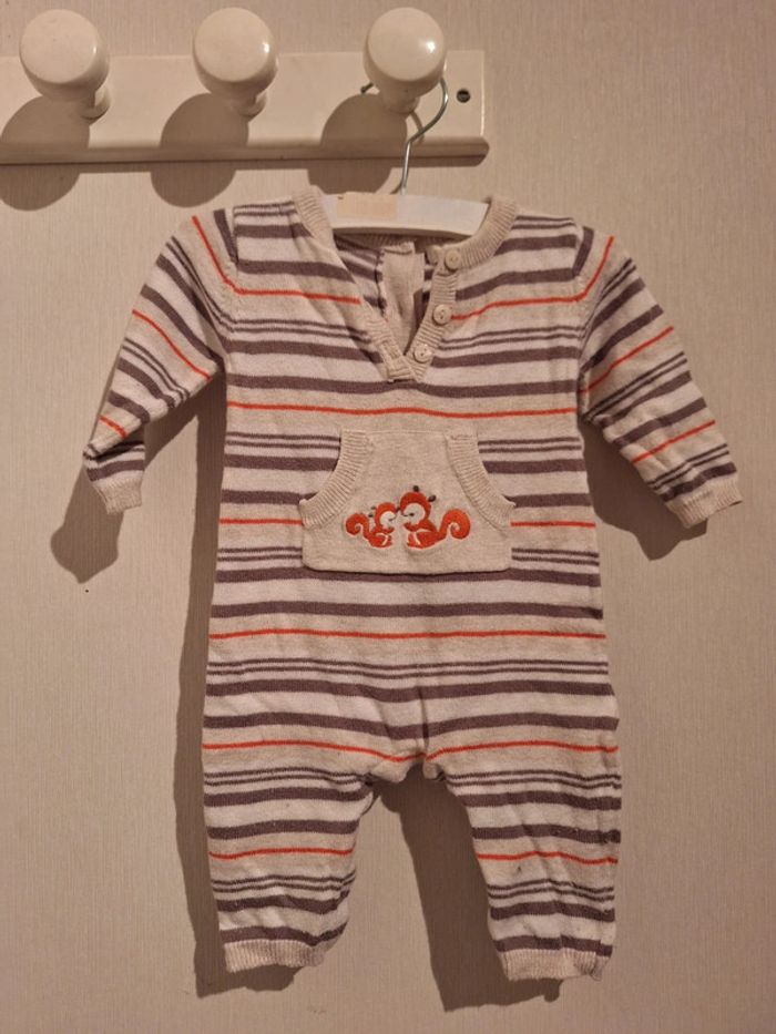 Tenue entière rayés Grain de Blé 3 Mois