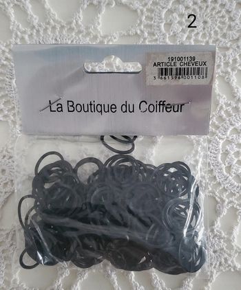 Lot d'élastiques noirs