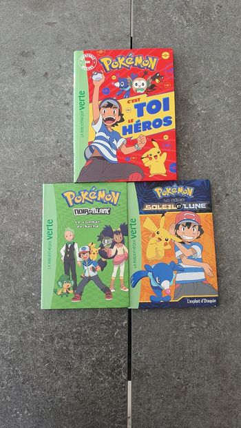 3 livres Pokémon