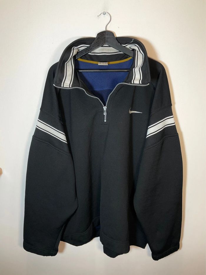 Pull chaud 1/4zip pour homme Nike noir taille XXL 110 - photo numéro 2
